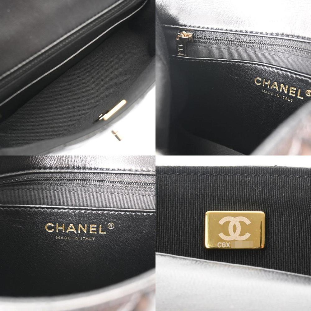 CHANEL Chanel Matelasse Heart Chain Shoulder Bag 20cm Black - Women's Lambskin - Picture 11 of 12